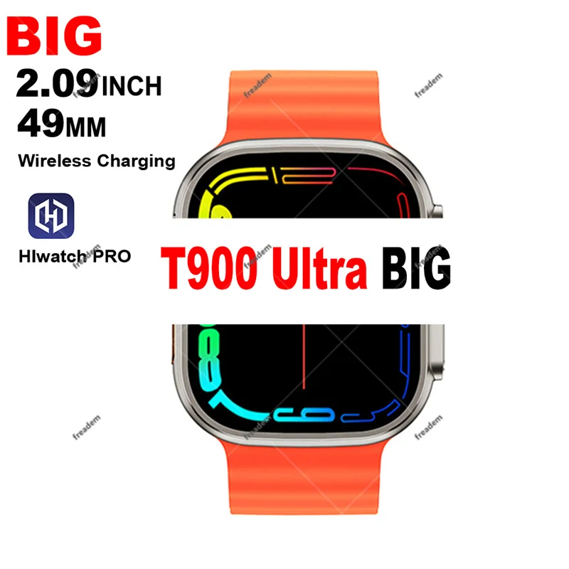 

Original T900 Ultra BIG Smart Watch Men 49MM 2.09'' Bluetooth Call Alarm Message Reminder Sports Smart Watch for IOS Android