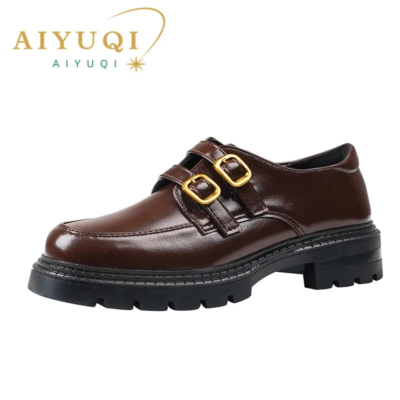 

AIYUQI Women Loafers Large Size 41 42 43 Platform Shoes Women Student 2022 Spring New Retro British Style Oxford Shoes Women