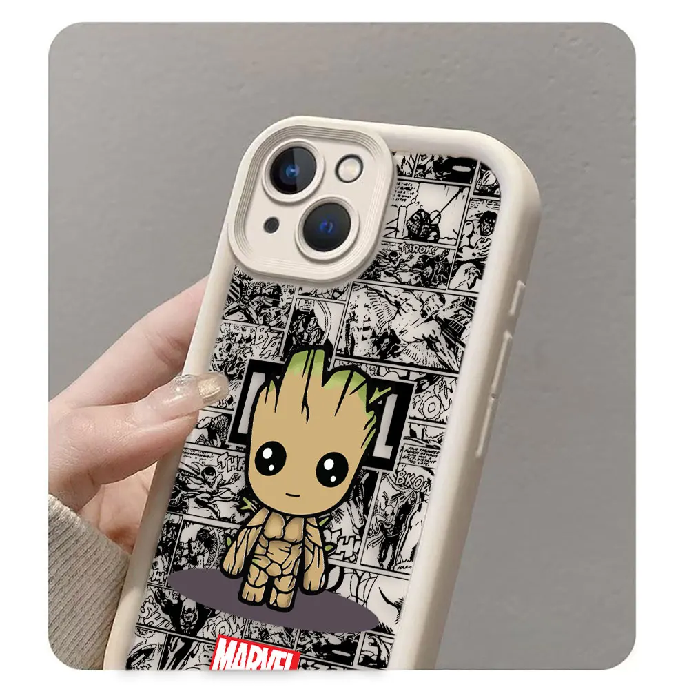 Чехол Marvel Comci Deadpool Spider-Man Groot для Xiaomi 11 14 14T POCO F3 F4 F5 X3 X4 X5 M6 Redmi 10 10C 12 12C 13 13C 14C Case