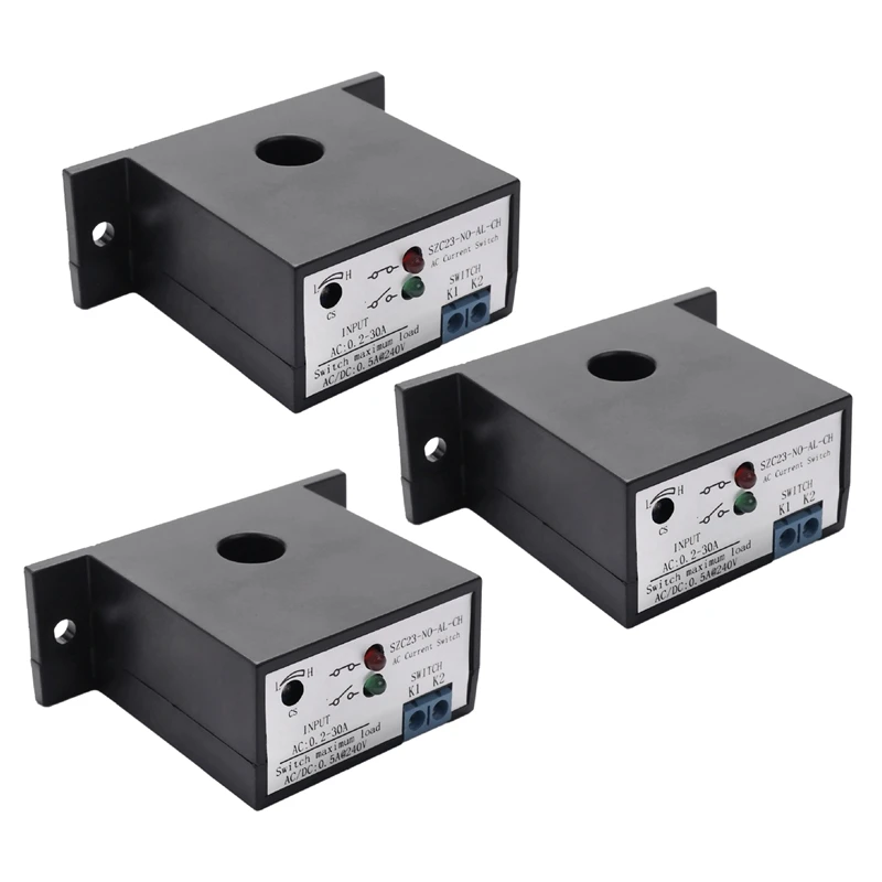 

3X Current Mutual Inductance Switch SZC23-NO-AL-CH Normally Open Current Detection Switch For AC Current Current