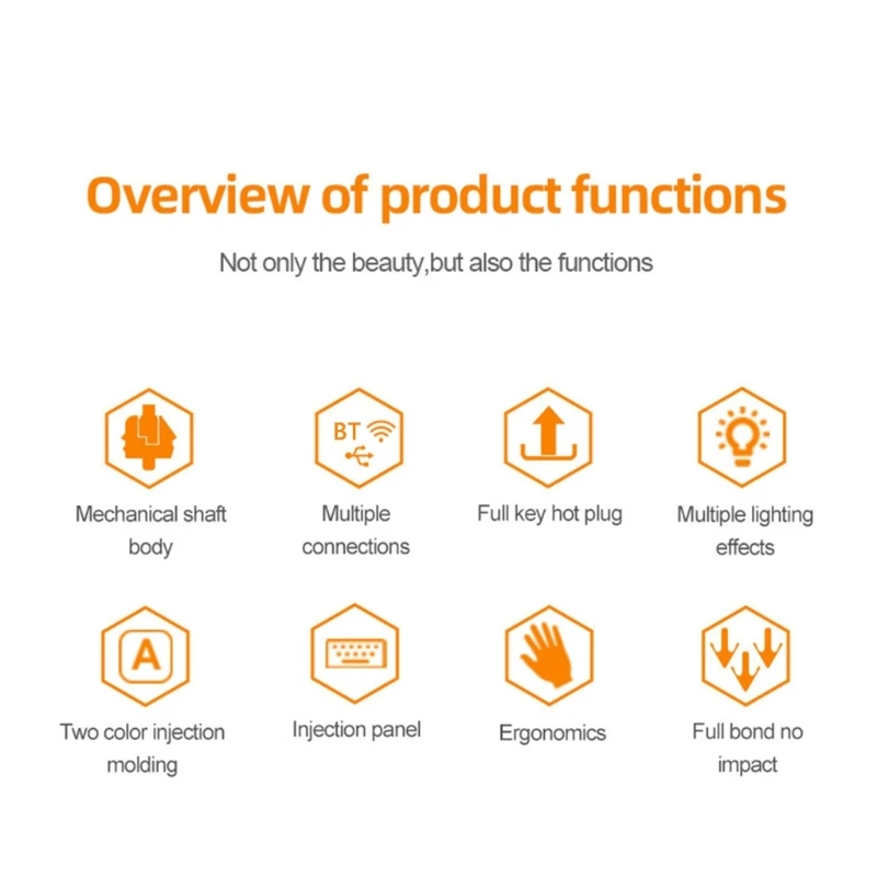 

K6 2.4G RGB Wireless Keyboard Type-C Bluetooth-compatible Three Modes Hot-Plug