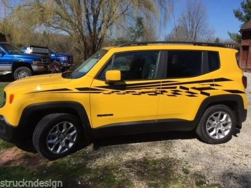 

Виниловая наклейка для 2xracing в клетку, капот, Jeep Renegade, наклейка для автомобиля, грузовика, автомобиля, внедорожника, Стайлинг автомобиля