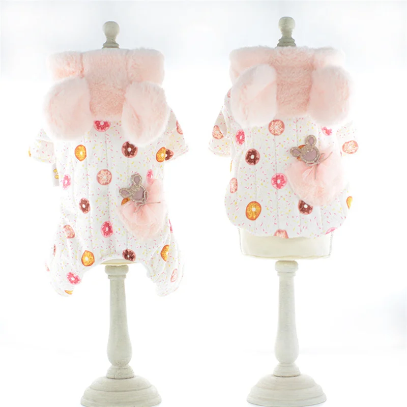 

Комбинезон для маленьких собак, бриджи, костюм для щенка, одежда, теплое пальто для собаки, куртка, наряд, Бишон, шнаузер, пудель, одежда