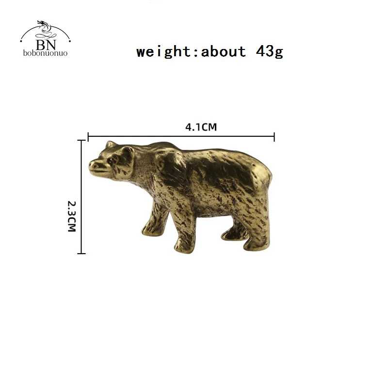 

Медная статуэтка медведя