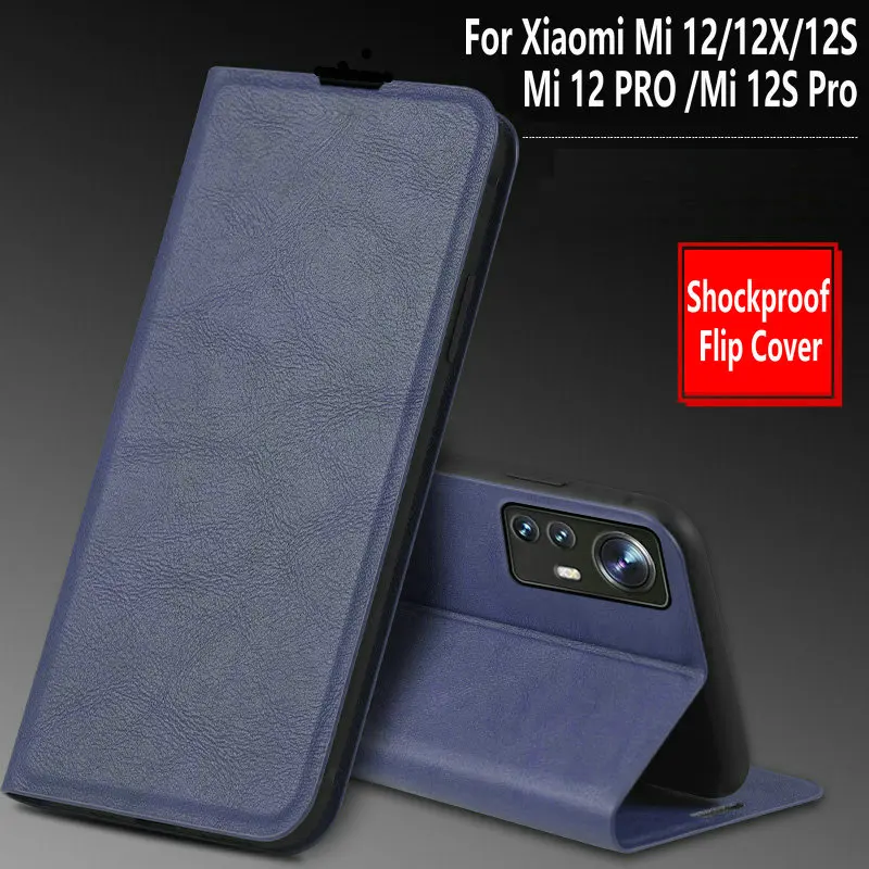 

Mi 12S PRO Mi12 Retro Leather Case Flip Magnetic Card Slots Holder Stand Book Full Cover For Xiaomi Mi 12 Pro 12X 12S Phone Bags