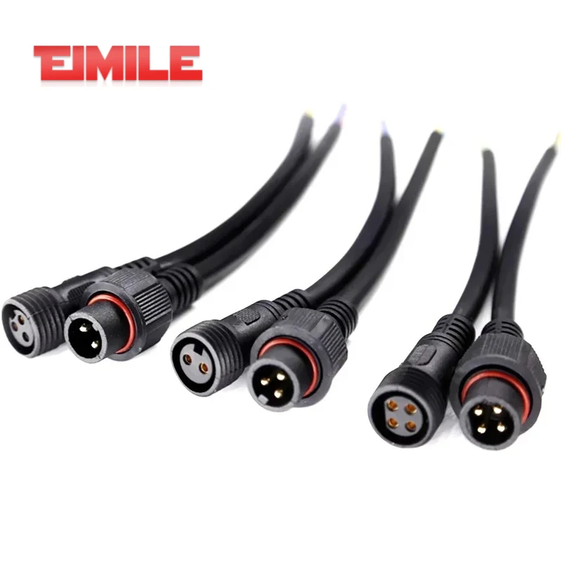 

IP68 Проводной разъем 2 3 4 5 6 7 8-контактный светодиодный источник питания 0,3/2,5 Suqare Открытый пылезащитный разъем «папа-мама» для светодиодного освещения