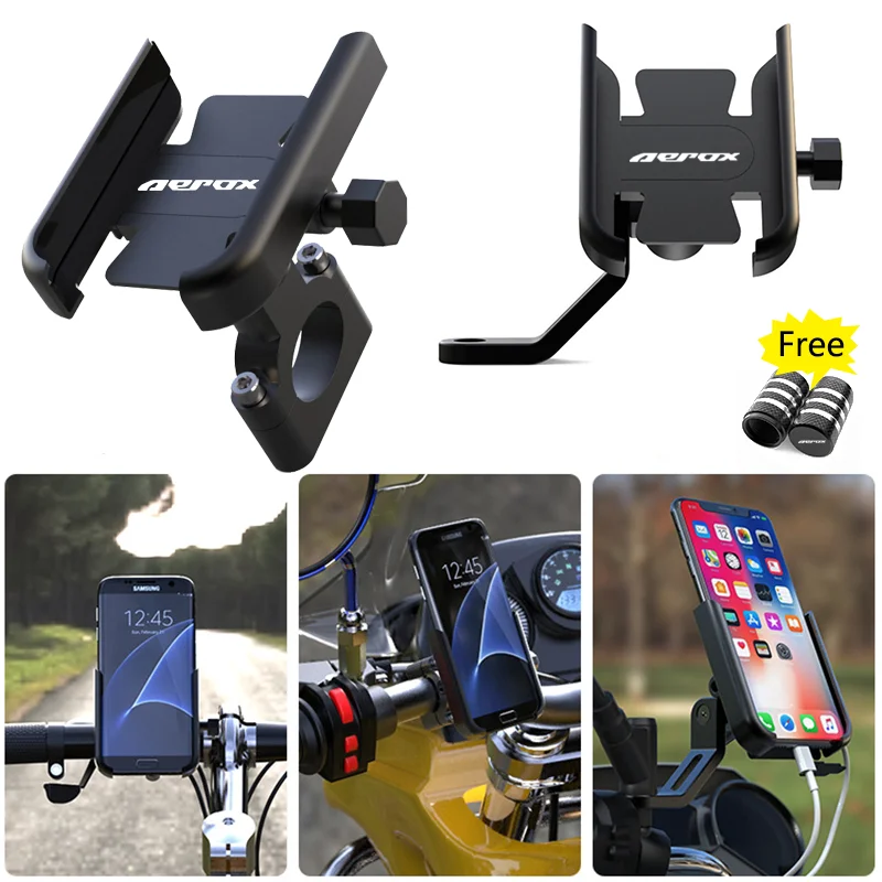 

For Yamaha AEROX155 AEROX 155 2015-2021 Motorcycle Accessories Handlebar GPS Stand Bracket Mobile Phone Holder