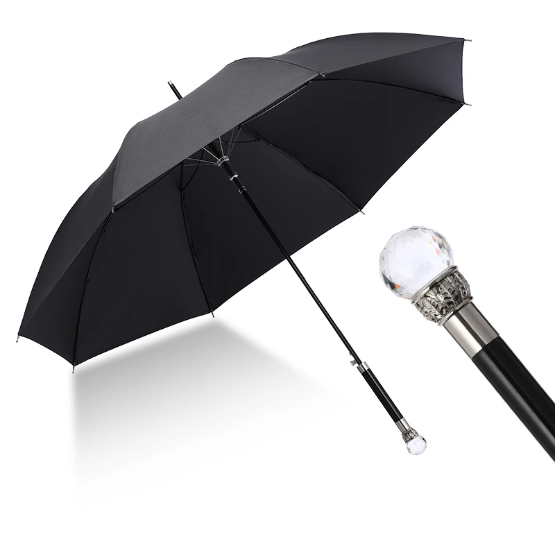 

Chinese Katana Black Umbrella Waterproof Big Umbrella Uv Umbrella Business Sunshades Men Sonnenschirm Household Merchandises