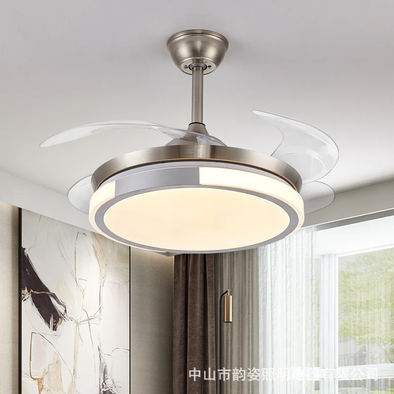 Невидимый потолочный вентилятор лампа для гостиной столовой спальни домашний