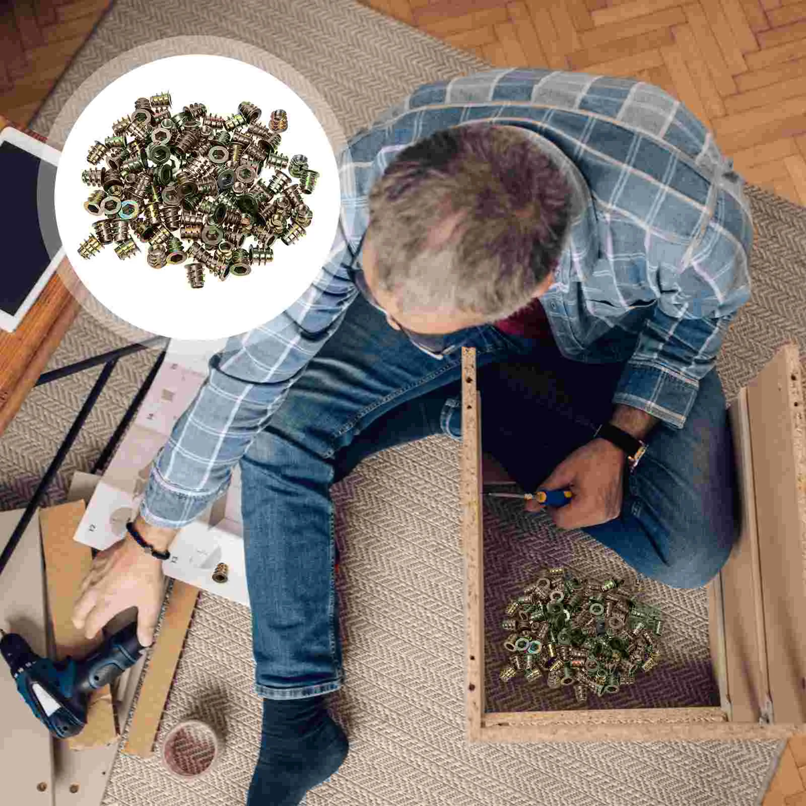 

Inserts Nut Threaded Screw Wood Bolthex Socket Connector Fastener Insert Furniturenuts Assortment Screws Nutsertkit Anchorsset