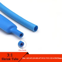 1m blue 3 1 heat shrink tube with double wall glue tube diameter 1 62 43 24 86 47 99 512 715 419 125 43039mm