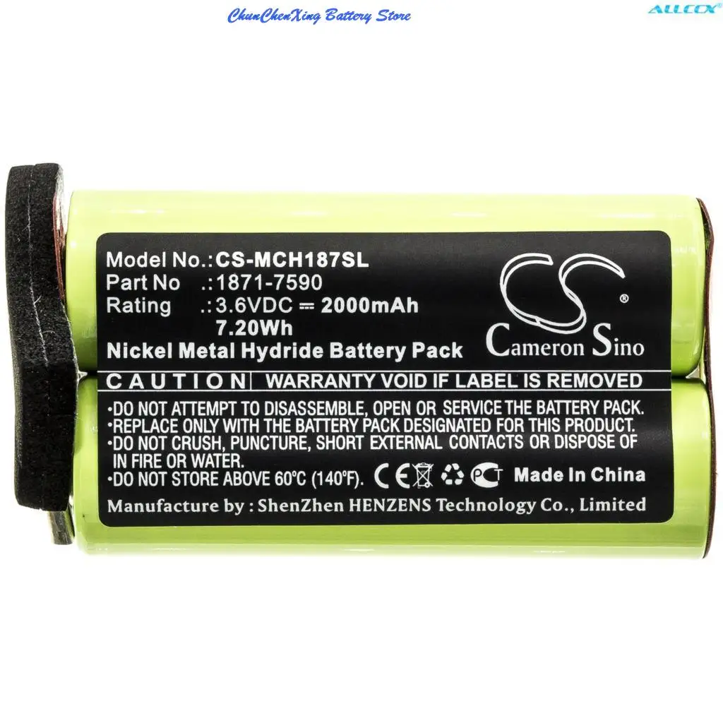 Аккумуляторная бритва Cameron sino 2000 мАч 1871-7590 для Moser ChromStyle 1871 Wella School супер