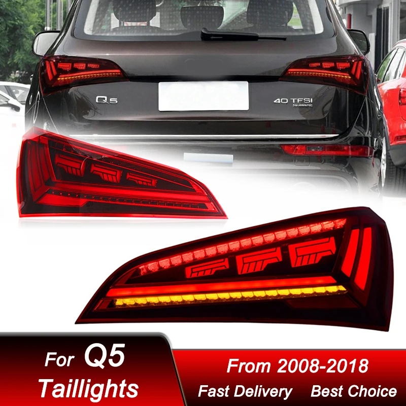 Автомобильный задний фонарь для Audi Q5 Q5L 2008-2018 в новом стиле динамический сигнал