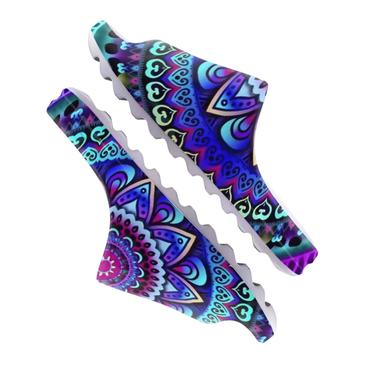 Nopersonality Colorful Mandala Flowers Women's Summer Sandals New Fashion Home Slippers Comfortable Flat Bathroom Sandalias De
