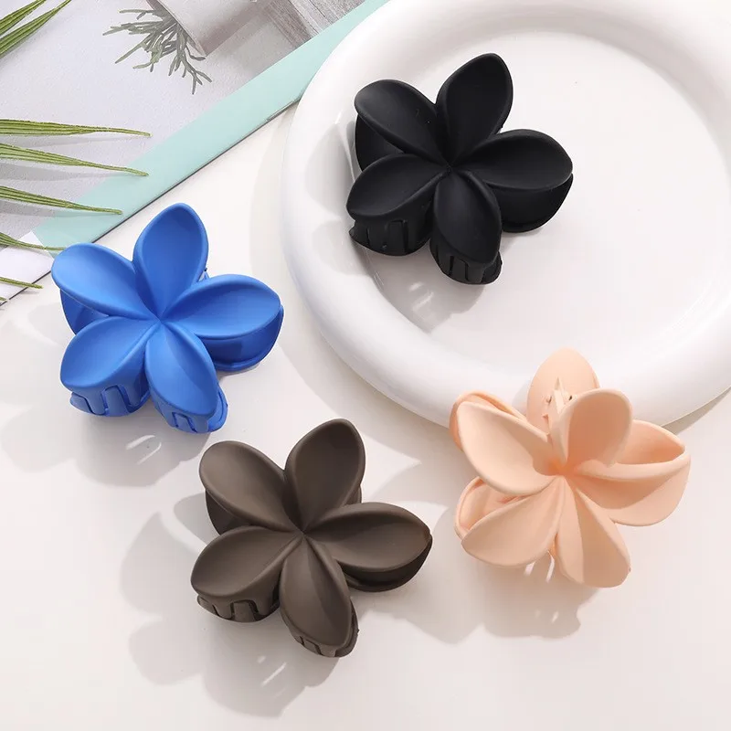 

Muweordy Plumeria Flower Claw Clip Cute Hair Claws Floral Hair Clips Hairclips Kawaii Hair Accessories For Women