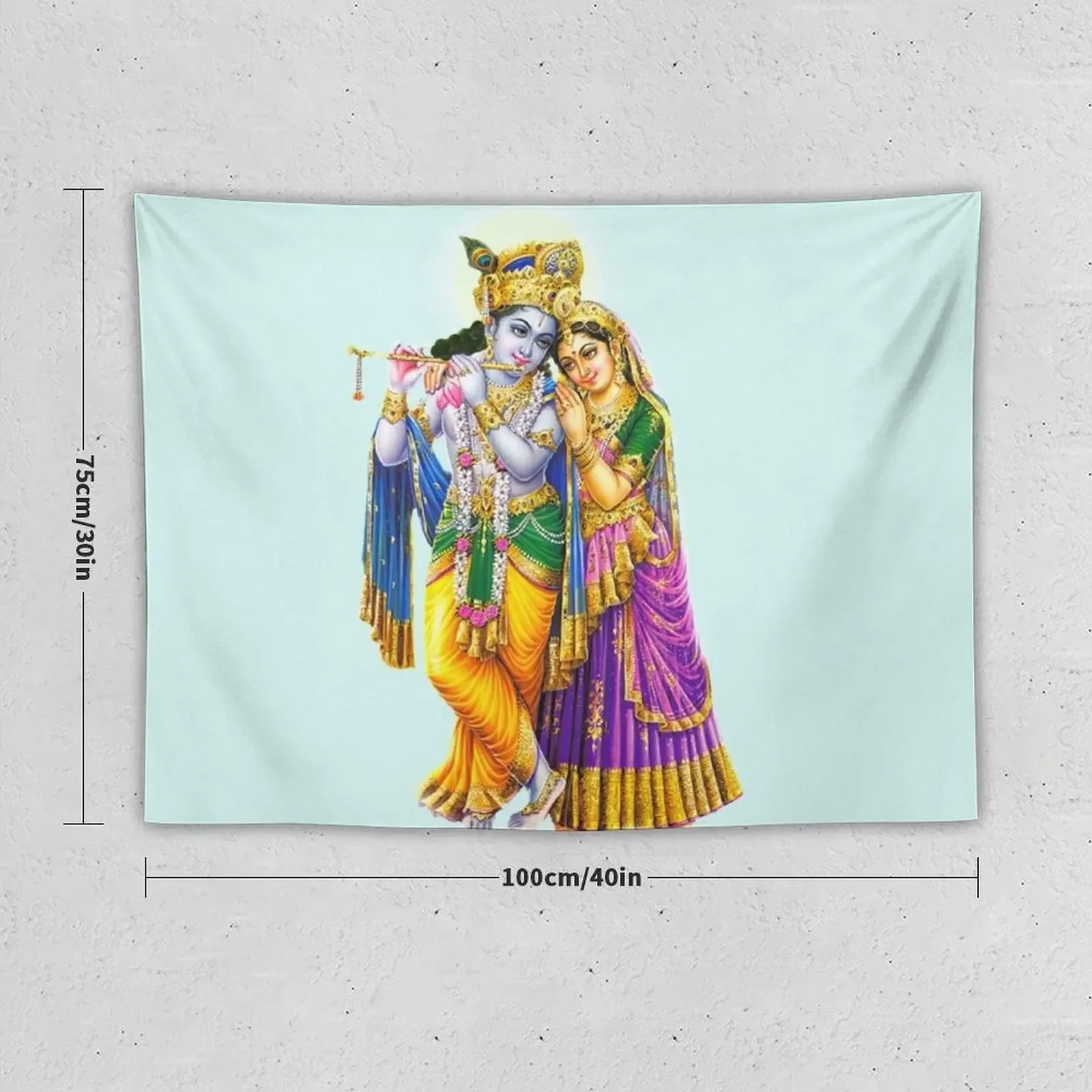 Radha Krishna Индийский Бог любви гобелен украшение для спальни подвесные настенные