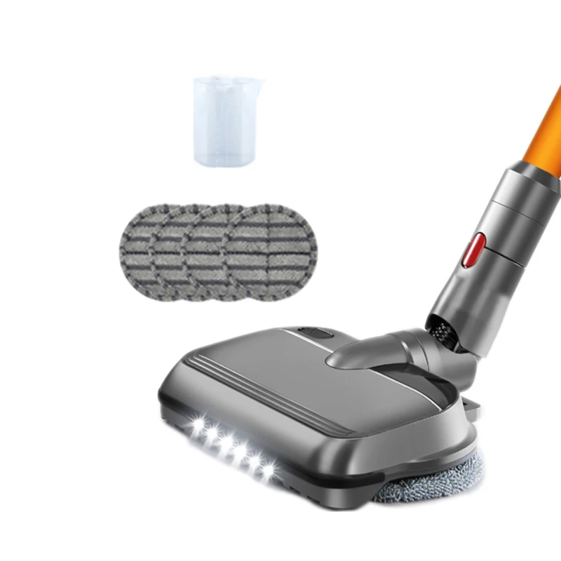 

Upgraded Electric Wet Dry Mopping Brush Head with LED Light for Dyson V7 V8 V10 V11 Replacement Parts with 4 Mop Pads