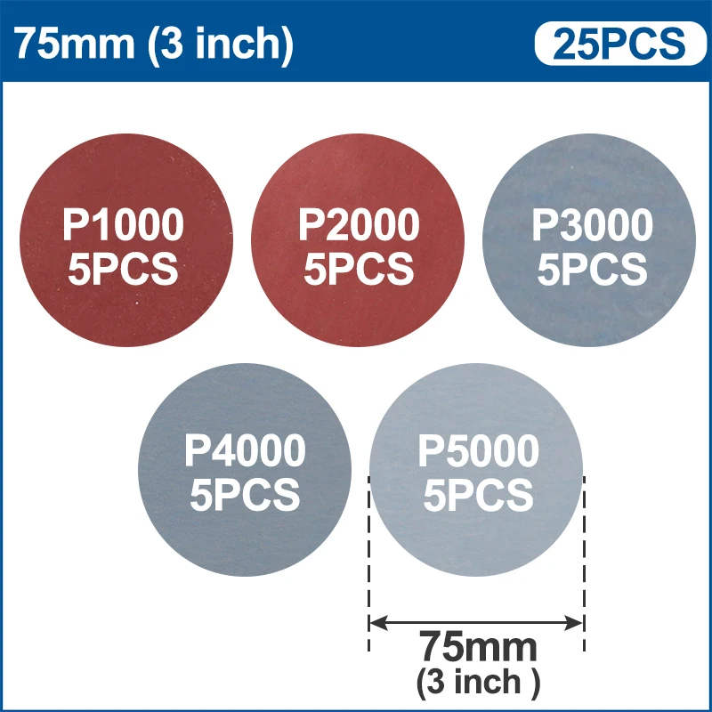 

Шлифовальные диски XCAN, 102 шт., 3 дюйма