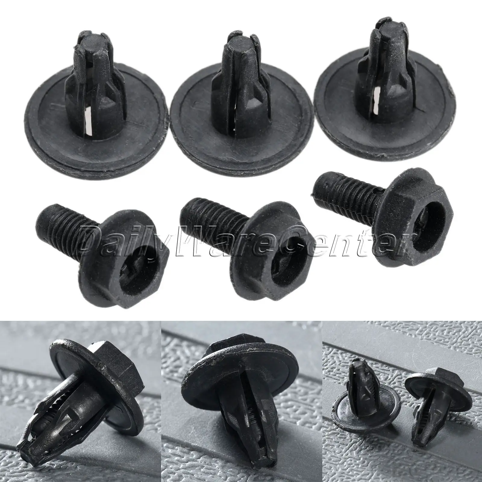 

Mgoodoo 50Pcs Car Bumper Fender Clips Plastic Rivets Fasteners For Toyota Retaining Clip Car Door Trim Panel Clips Fit 8mm Hole