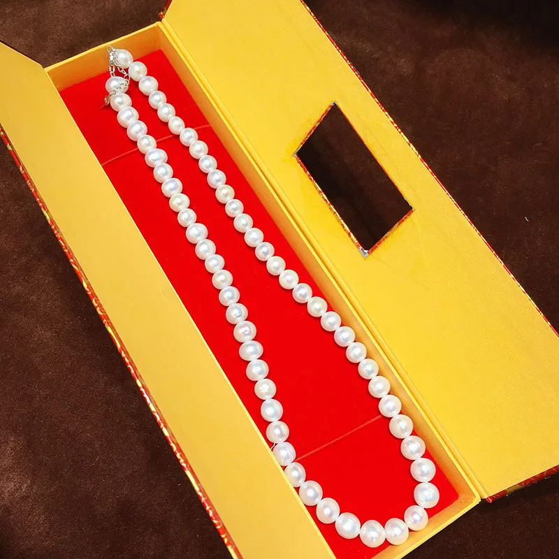 Ожерелье из натурального пресноводного жемчуга 8-9 мм