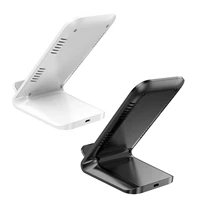 15w qi wireless charger portable vertical wireless charger cellphone stand fast charging dock station for iphone samsung huawei