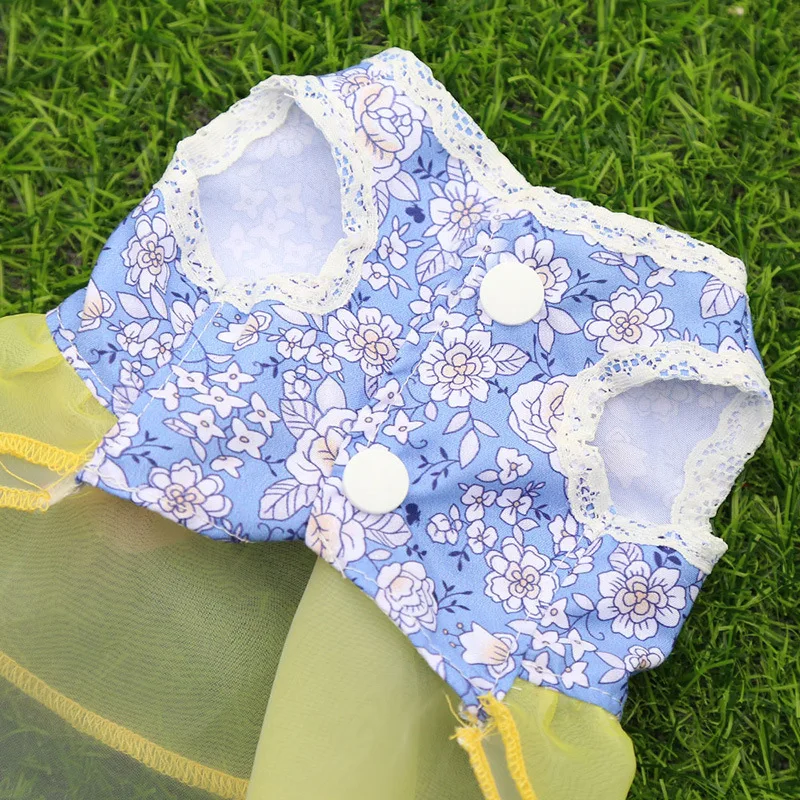 2021 летнее платье для собак одежда домашних животных свадебное чихуахуа юбка