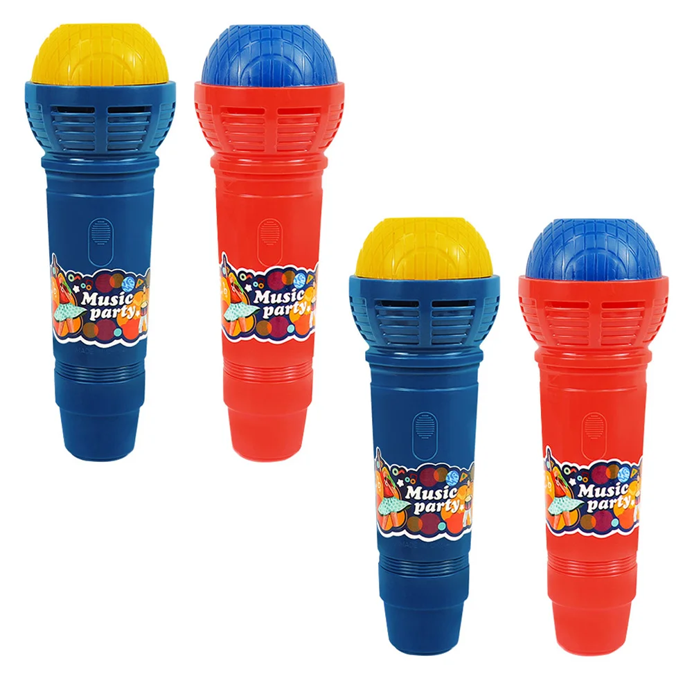 

4pcs Physical Echo Microphone Toys Plastic Microphone Playthings for Children