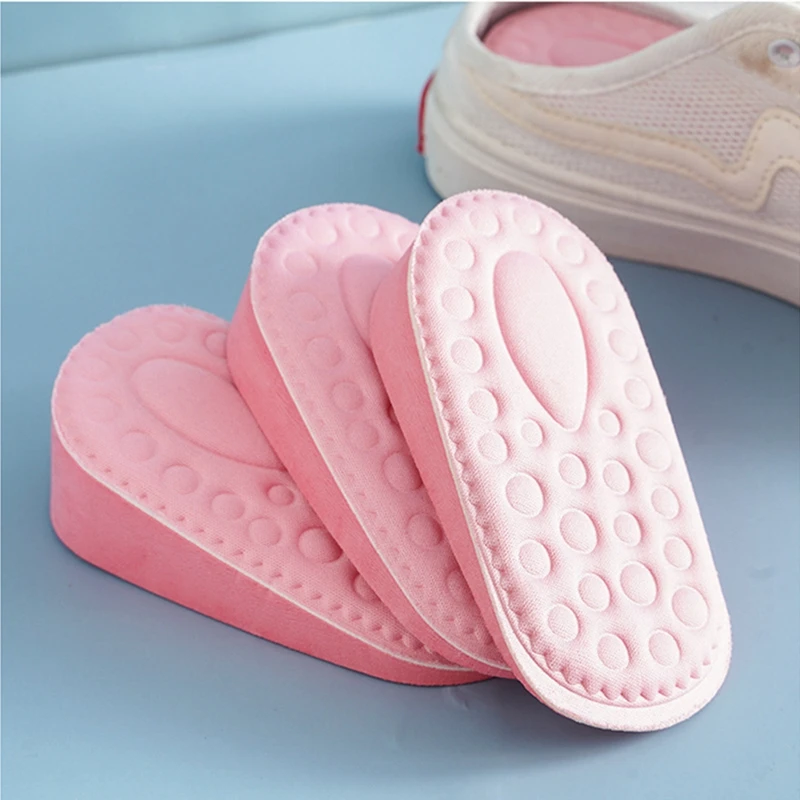 

Inner heightening Insole Popcorn Shock Absorption High Elastic Insoles Comfortable Breathable Cropped Sneaker Heel pad Unisex