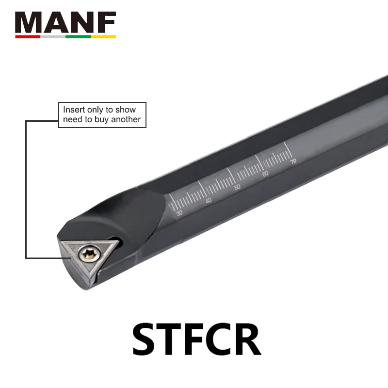 

MANF CNC Metal Lathe Cutter S32T-STFCR16 Cutter Boring Bar Turning Machining Toolholder Clamped Internal Boring Tool Holder