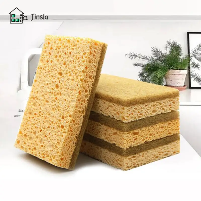 

Wood Pulp Cotton Double-sided Scouring Pad Strong Water Absorption Kitchen Eraser Cleaning Utensils Dish Sponge