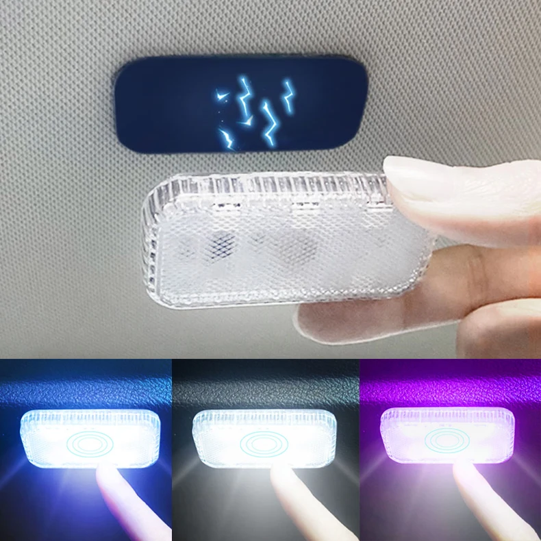 

Magnetic touch Control Car Atmosphere Light Colorful Interior Decorative Lamp Usb Charging Holiday Party Night Lamp Led Lights