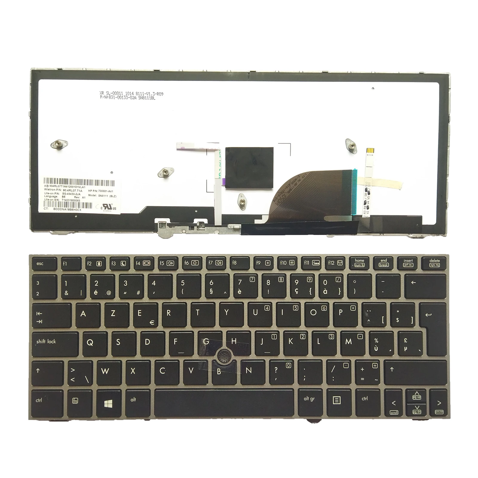 

Новая клавиатура для ноутбука HP Elitebook 2170 2170p с подсветкой и указателем