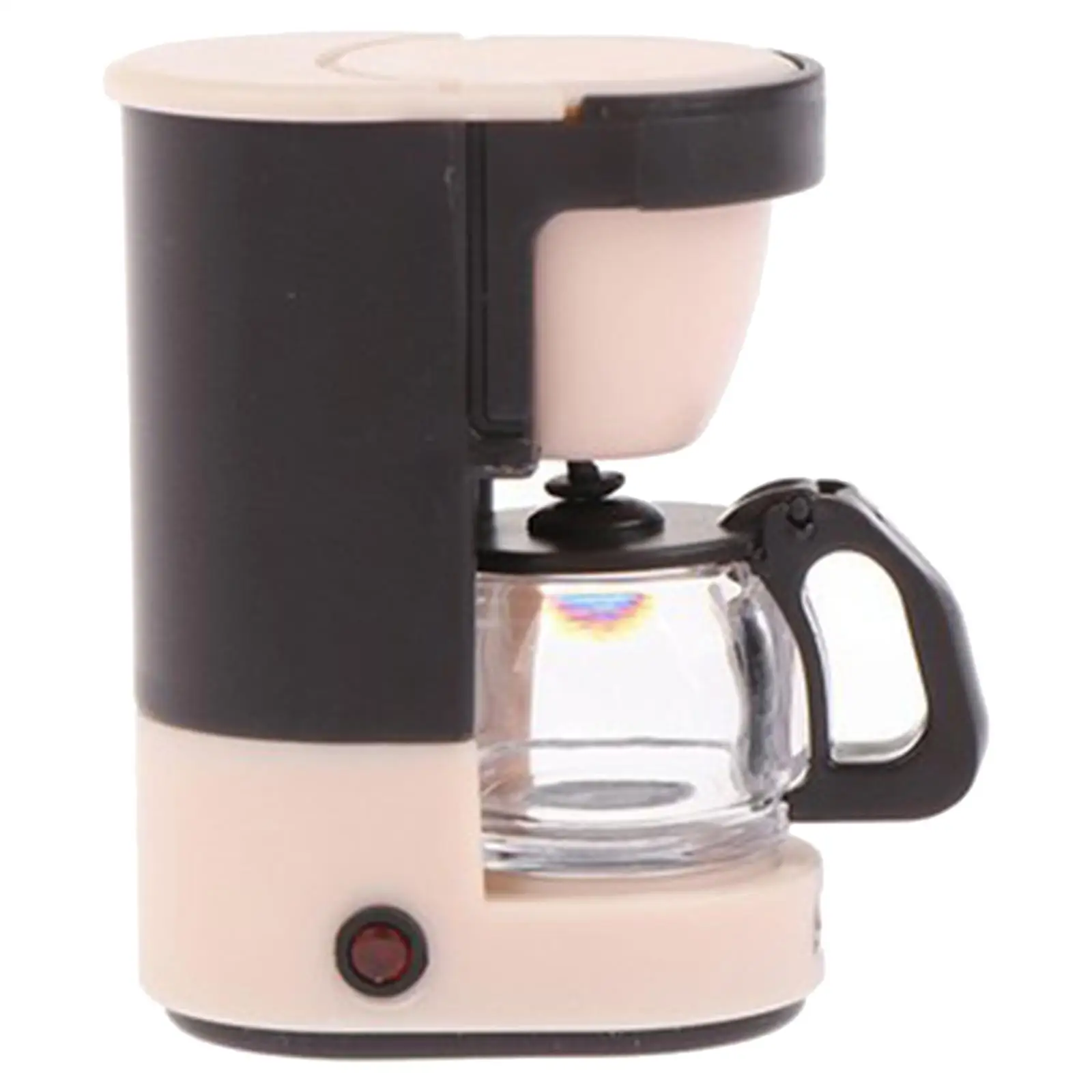 

Miniature Coffee Machine Dollhouse Furniture 1/12 Scale for Decor Accs Pink