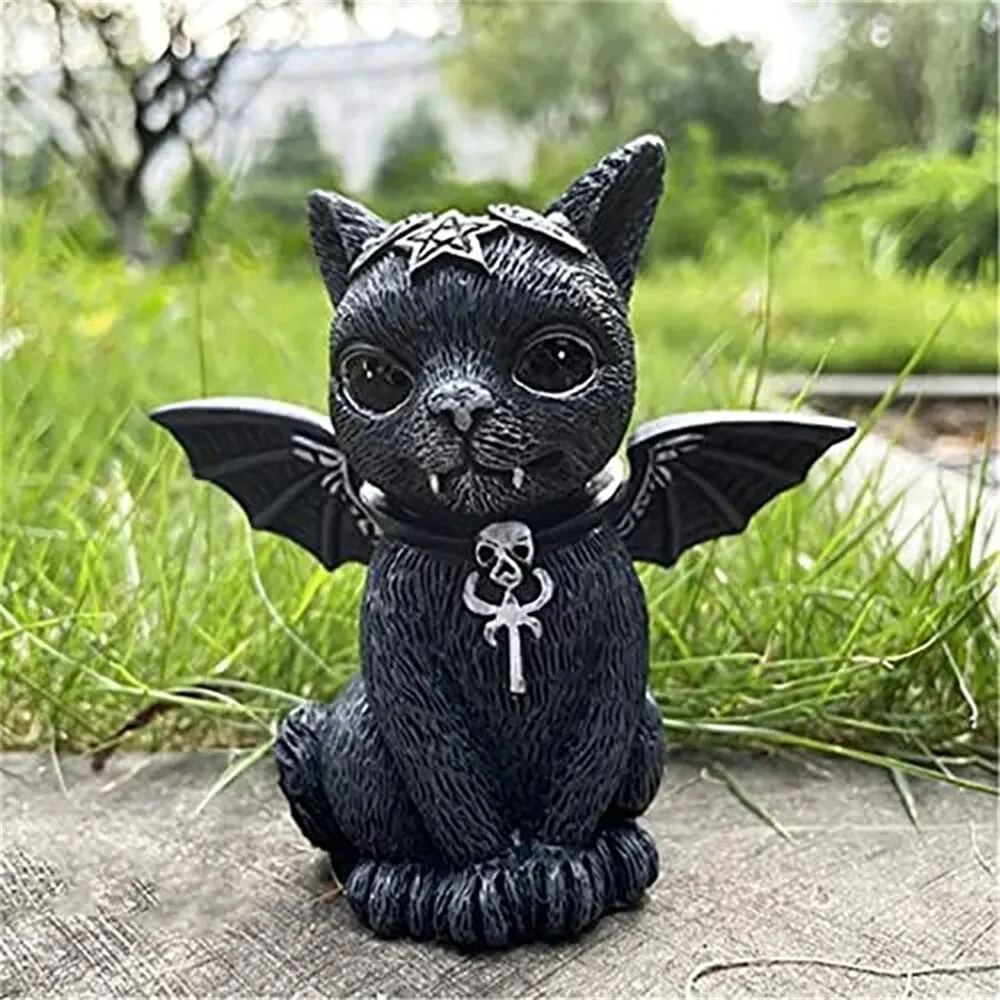 

Статуэтка черного кота из смолы