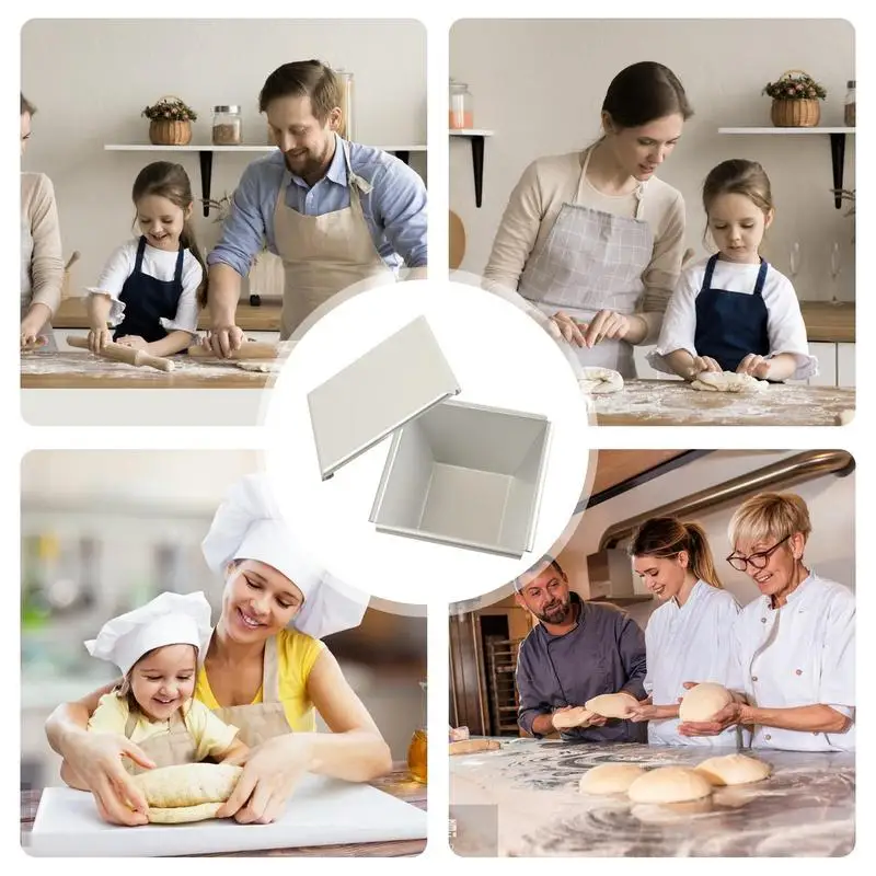 Квадратная форма для выпечки алюминиевая анодированная антипригарная хлеба с