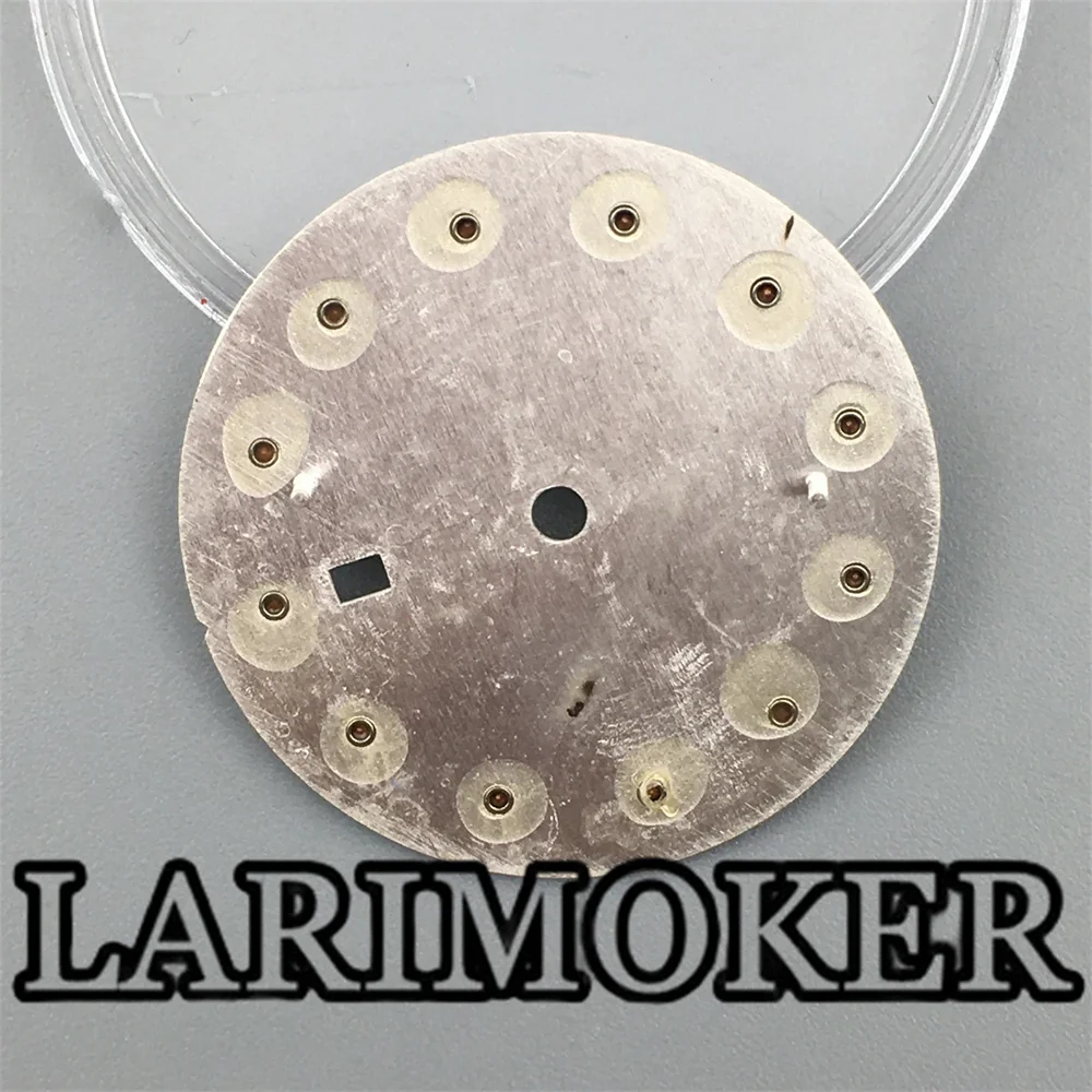 Циферблат LARIMOKER для часов с алмазным индексом 24 5 мм серебристый золотистый
