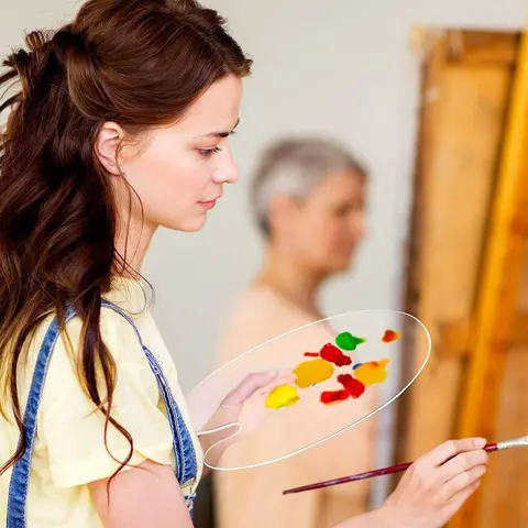 Прозрачный акриловый лоток для краски