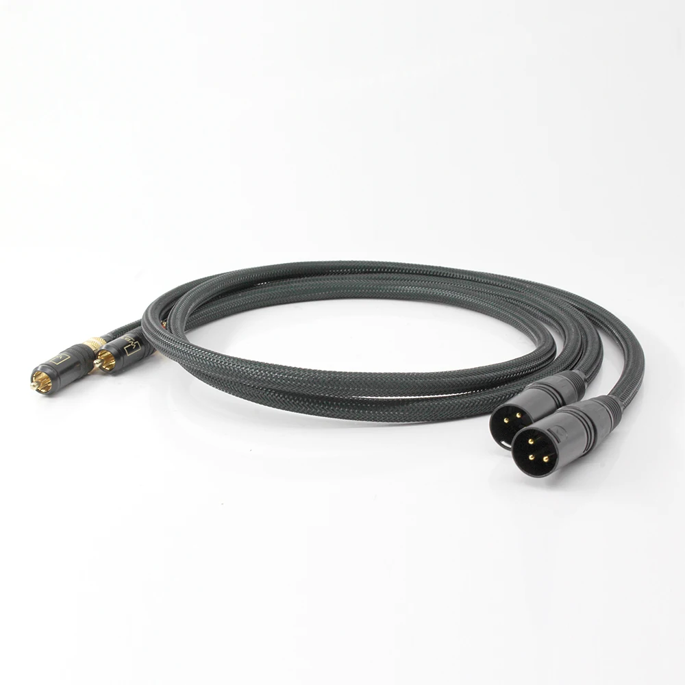 

1 pair QED Signature interconnet cable with WBT-0144 to XLR male connector plug