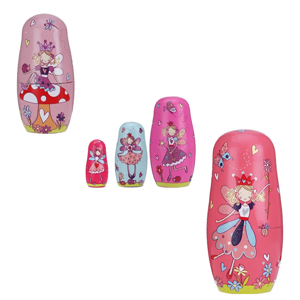 

1 компл. Настольное украшение креативная русская кукла русские штабелируемые куклы деревянные для офиса общежития дома