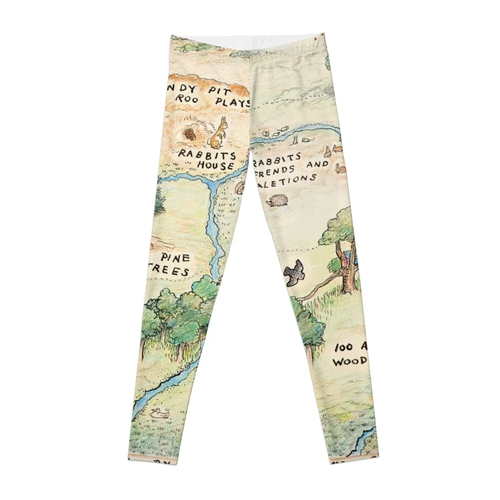 Деревянная Карта 100 акр от E.H. Леггинсы Shepard женские спортивные штаны