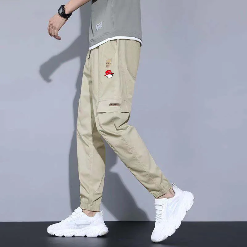 

print Malbon Golf Wear for Men's Summer Sweatpants Golf Thin Pants Streetwear Loose Bib Overall Straight Pants Golf Clothes