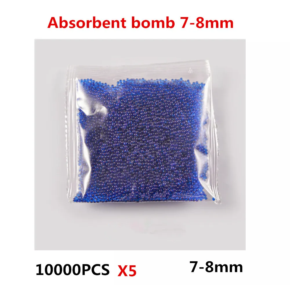 50000 PCS Colorful Airsoft Bullet Toy Gun Accessories Gel Ball Blaster Refill Ammo Blue Water Bomb Multicolor