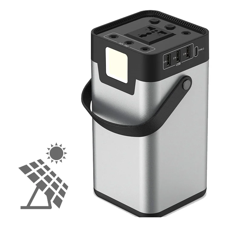 

AC Portable Charger Built-in AC Outlet Power Bank Travel Charger high capacity typ-c outdoor Solar Power Station