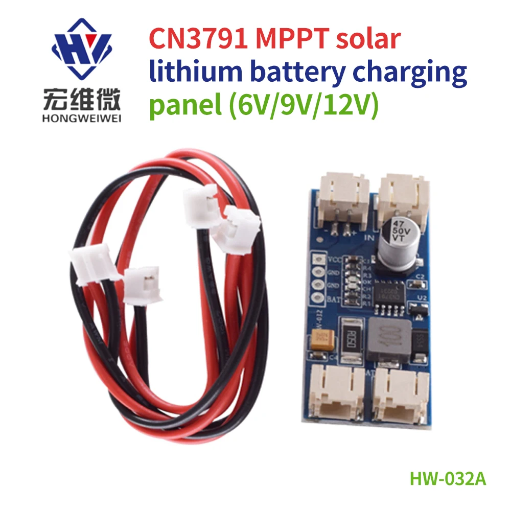 

CN3791 MPPT Solar Panel Regulator Controller 6V 9V 12V 1 Cell Lithium Battery Charge Solar Panel Charger Board Controller Module