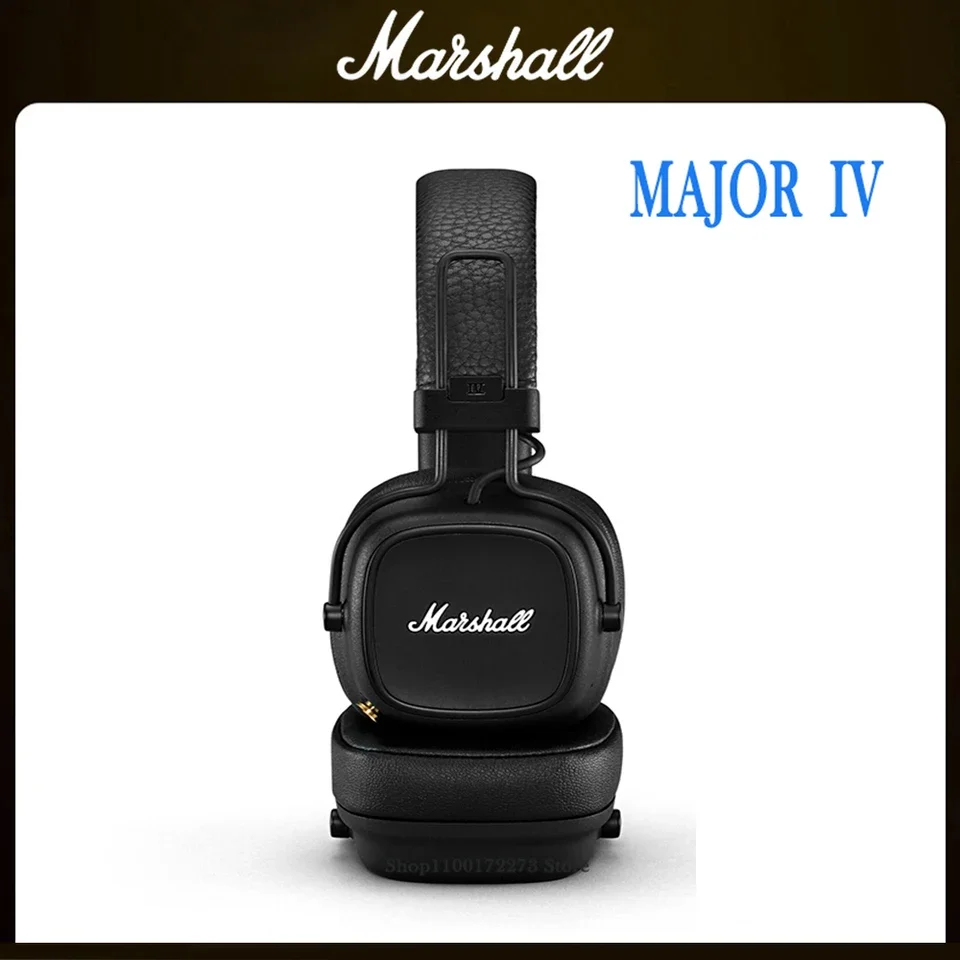 

Bluetooth-наушники Marshall Major IV, беспроводные наушники с глубокими басами, Складная спортивная игровая гарнитура с микрофоном