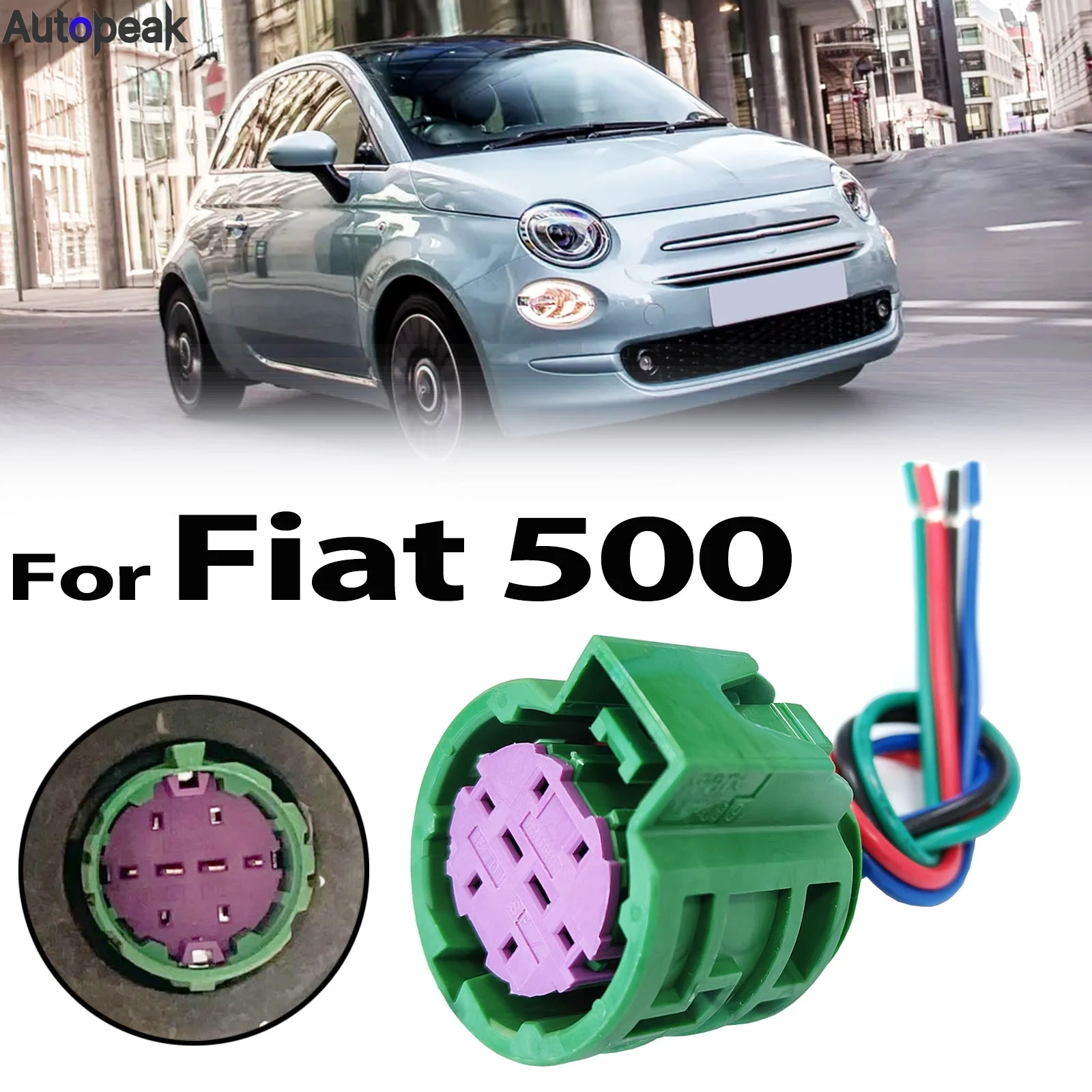 

Для Fiat 500 Abarth 595 2007-220 DRL дневные ходовые огни, разъем жгута проводов 2024 2023 2022 2021 2020 2019 2018