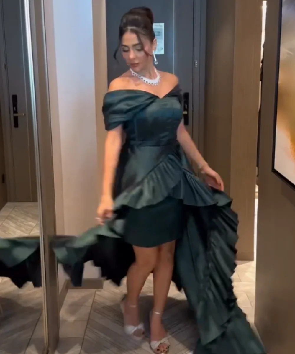 Длинные платья трапециевидной формы с открытыми плечами в китайском стиле по