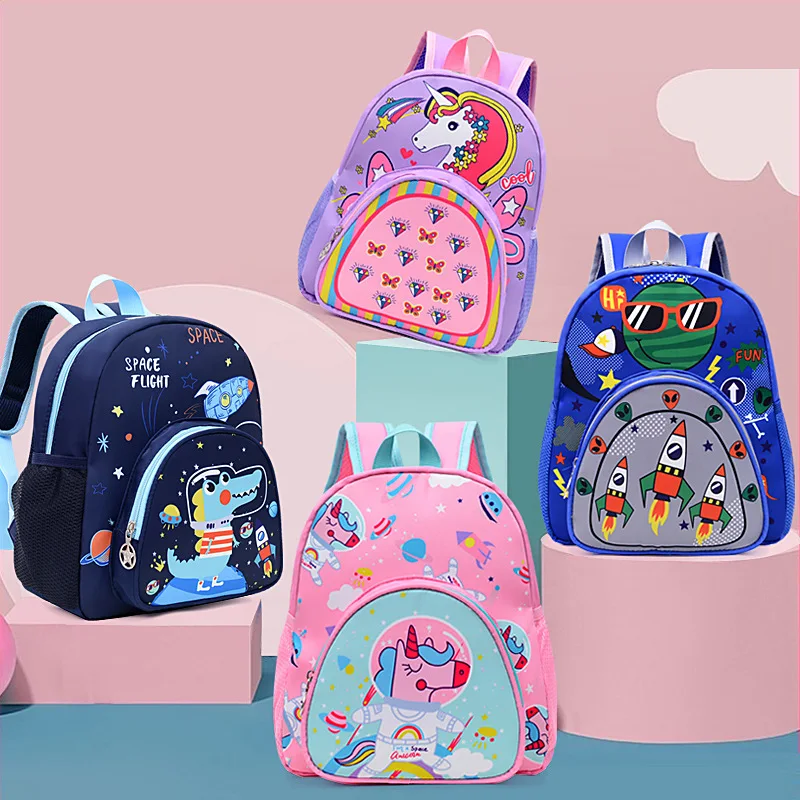 Children Unicorn Dinosaur Small Bags 2-5 Years Old Boy Girl Student Backpacks In Kindergarten Cartoon Lovely Kids Schoolbag New