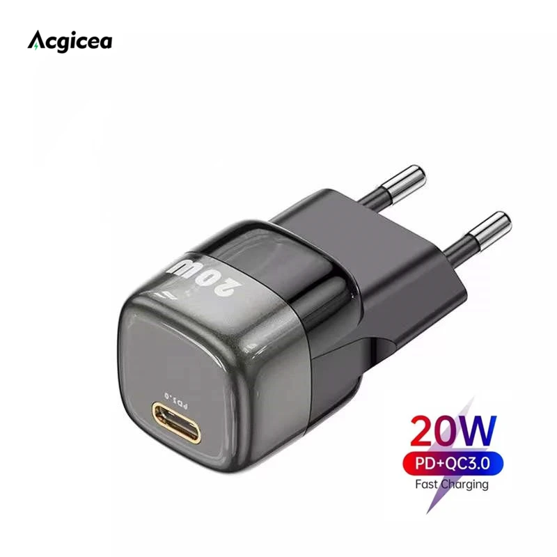 

Mini 20W PD Charger Fast Charger QC3.0 For iPhone 11 Xiaomi Huawei Samsung EU/US Plug Universal Mobile Phone USB Type C Charger