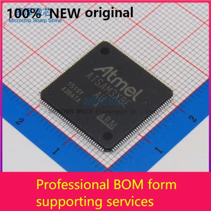 

MCU 32-bit AT91SAM ARM Cortex M3 RISC 512KB Flash 144-Pin LQFP - Trays ATSAM3X8EA-AU100% original